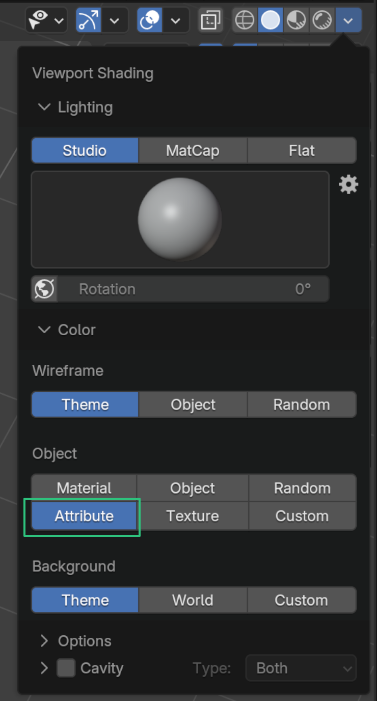 viewport shading