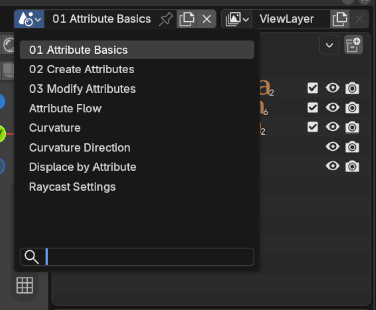 scene selector